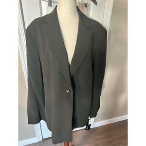 Jones New York dark green blazer size 16w